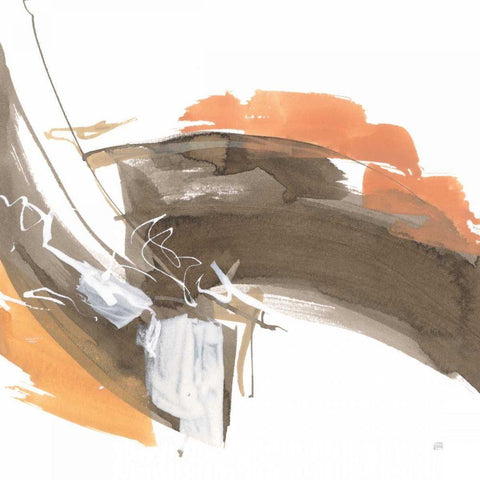 Melody III White Modern Wood Framed Art Print by Paschke, Chris