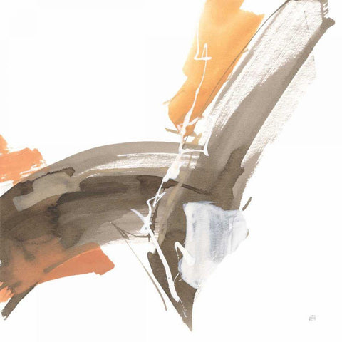 Melody IV White Modern Wood Framed Art Print by Paschke, Chris