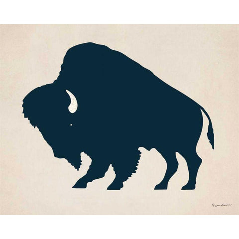 Buffalo Bison I Gold Ornate Wood Framed Art Print with Double Matting by Fowler, Ryan