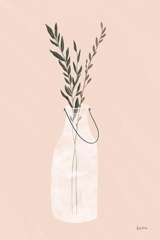 Natural Vessels II White Modern Wood Framed Art Print with Double Matting by Thorns, Becky