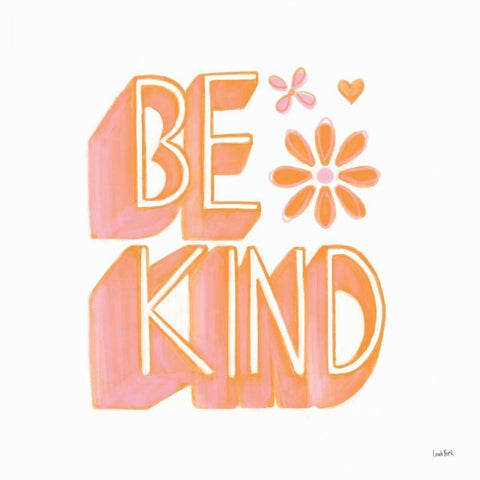 Kindness V Pastel Black Modern Wood Framed Art Print with Double Matting by York, Leah