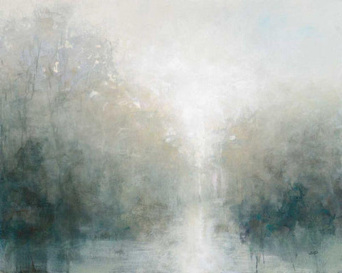 Still Morning White Modern Wood Framed Art Print with Double Matting by Purinton, Julia