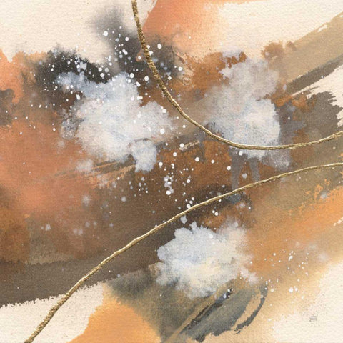 Divided Universe I Gold Ornate Wood Framed Art Print with Double Matting by Paschke, Chris