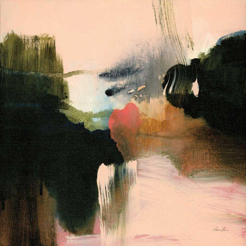 Deep Creek Black Modern Wood Framed Art Print by Horn, Laura