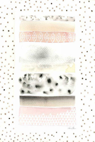 Cosy White Modern Wood Framed Art Print with Double Matting by Horn, Laura