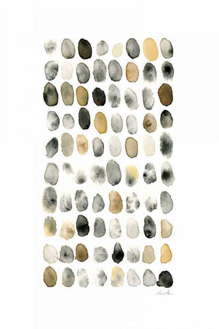 Grounded White Modern Wood Framed Art Print with Double Matting by Horn, Laura