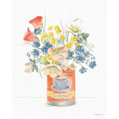 Gardenscape II White Modern Wood Framed Art Print by Grove, Beth