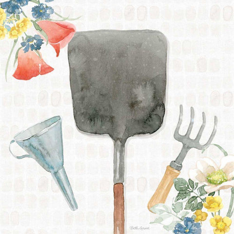 Gardenscape V Black Modern Wood Framed Art Print by Grove, Beth