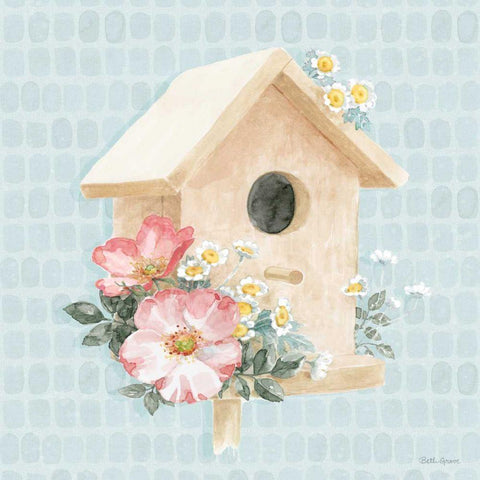 Gardenscape X Black Ornate Wood Framed Art Print with Double Matting by Grove, Beth