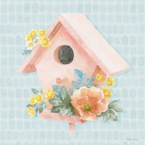 Gardenscape XI Gold Ornate Wood Framed Art Print with Double Matting by Grove, Beth