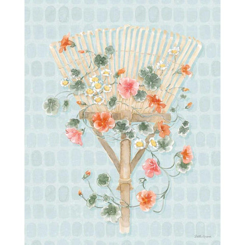 Gardenscape XII White Modern Wood Framed Art Print by Grove, Beth