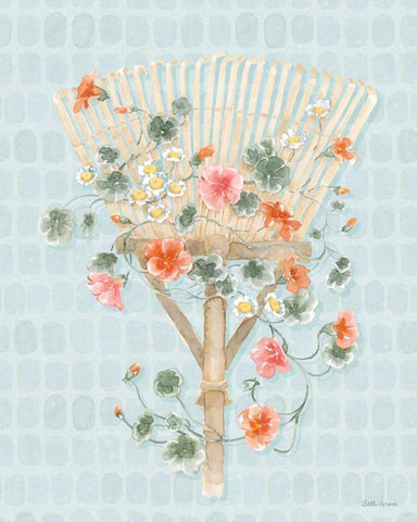 Gardenscape XII Black Ornate Wood Framed Art Print with Double Matting by Grove, Beth