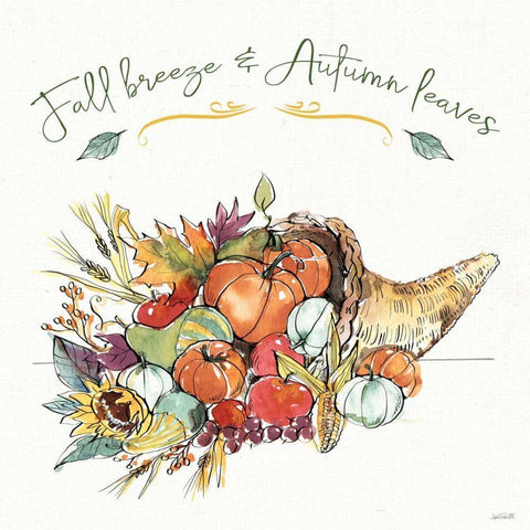 Country Harvest IV Black Ornate Wood Framed Art Print with Double Matting by Tavoletti, Anne