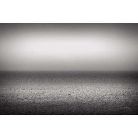 Bay of Fundy BW Gold Ornate Wood Framed Art Print with Double Matting by Majchrowicz, Alan