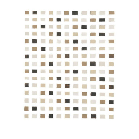 Gridwork in Grays White Modern Wood Framed Art Print by Wild Apple Portfolio