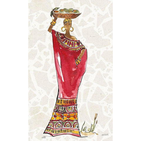 African Flair IX C Black Modern Wood Framed Art Print by Tavoletti, Anne