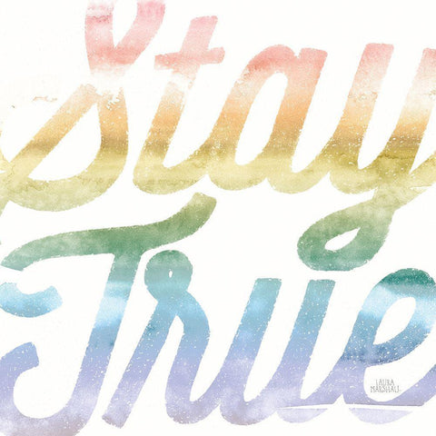 Positivity III Rainbow Black Modern Wood Framed Art Print by Marshall, Laura