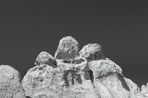 City of Rocks Formation Black Ornate Wood Framed Art Print with Double Matting by Larson, Nathan