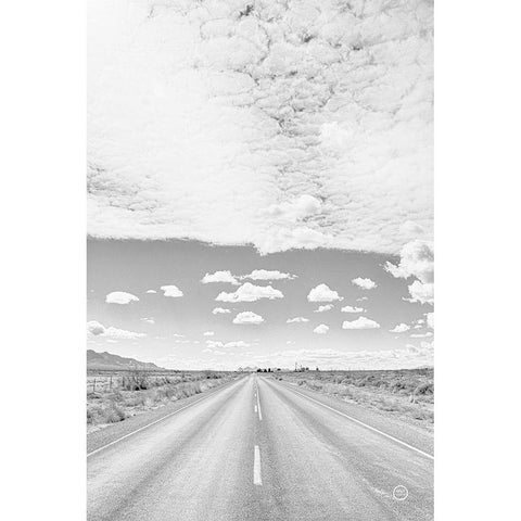 Tres Hermanas Clouds White Modern Wood Framed Art Print by Larson, Nathan