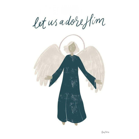 Nativity I Black Modern Wood Framed Art Print by Thorns, Becky