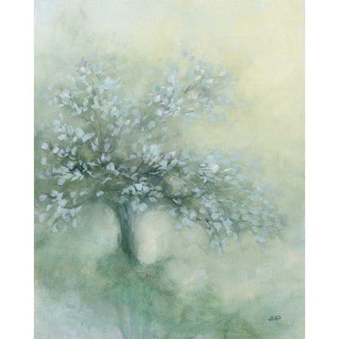 Subtle Tree I Black Modern Wood Framed Art Print with Double Matting by Purinton, Julia