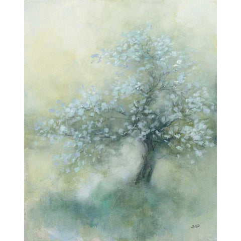 Subtle Tree II Black Modern Wood Framed Art Print with Double Matting by Purinton, Julia