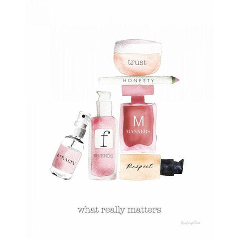 Inner Beauty I Gold Ornate Wood Framed Art Print with Double Matting by Charro, Mercedes Lopez