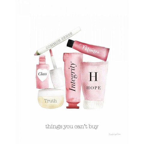 Inner Beauty II White Modern Wood Framed Art Print by Charro, Mercedes Lopez