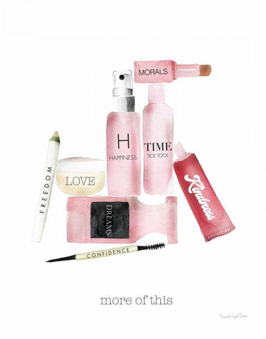 Inner Beauty IV Black Ornate Wood Framed Art Print with Double Matting by Charro, Mercedes Lopez