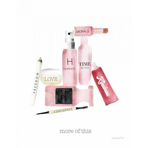 Inner Beauty IV Black Modern Wood Framed Art Print by Charro, Mercedes Lopez