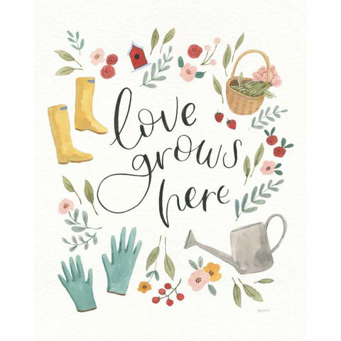 Life in Full Bloom II Black Modern Wood Framed Art Print with Double Matting by Jackson, Jenaya