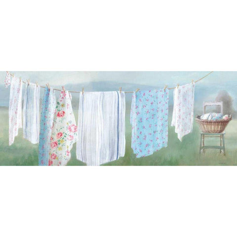 Laundry Day IX White Modern Wood Framed Art Print by Nai, Danhui