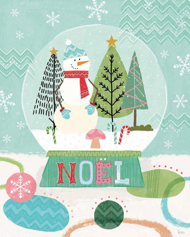 Holiday Love I Black Ornate Wood Framed Art Print with Double Matting by Charron, Veronique