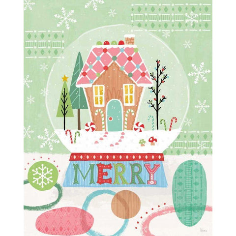 Holiday Love III Black Modern Wood Framed Art Print by Charron, Veronique