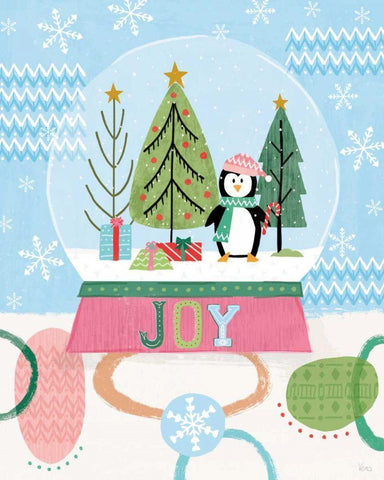 Holiday Love IV White Modern Wood Framed Art Print with Double Matting by Charron, Veronique