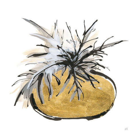 Gilded Vase III Black Modern Wood Framed Art Print by Paschke, Chris