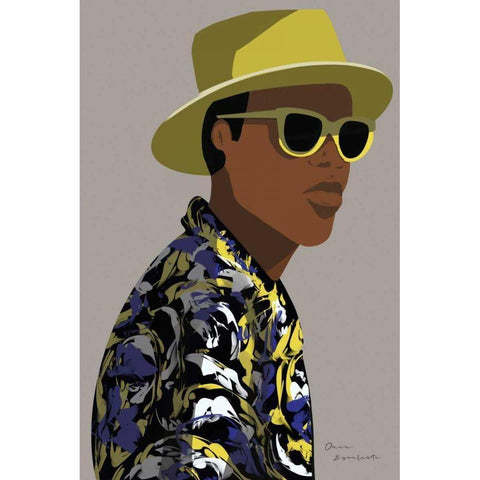 So Cool I Black Modern Wood Framed Art Print by Escalante, Omar