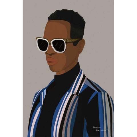 So Cool II White Modern Wood Framed Art Print by Escalante, Omar