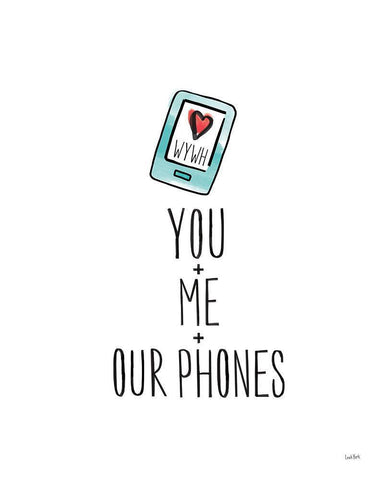 Valentines XI WYWH White Modern Wood Framed Art Print with Double Matting by York, Leah