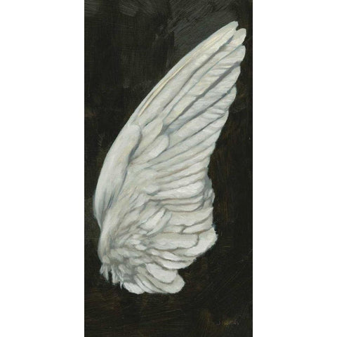 Wings III White Modern Wood Framed Art Print by Wiens, James