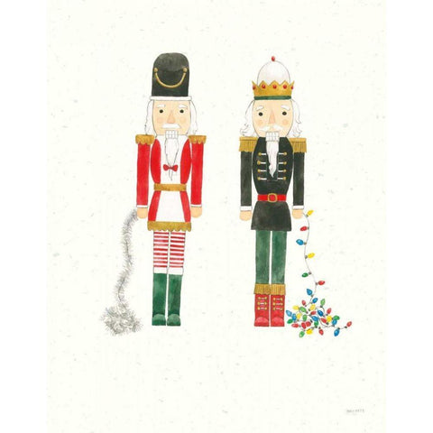 Seasons Greetings V Gold Ornate Wood Framed Art Print with Double Matting by Jackson, Jenaya