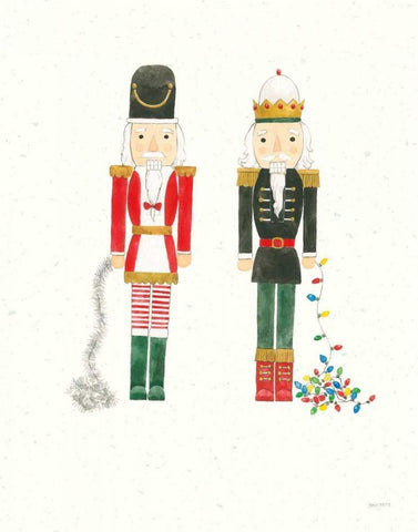 Seasons Greetings V Black Ornate Wood Framed Art Print with Double Matting by Jackson, Jenaya