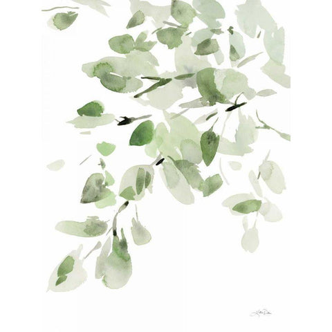 Cascading Branches I Black Modern Wood Framed Art Print by Pete, Katrina