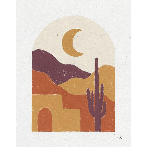 Desert Window I Black Modern Wood Framed Art Print with Double Matting by Hershey, Moira