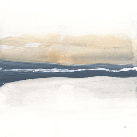 Tonal Blue Gray IV Crop White Modern Wood Framed Art Print by Paschke, Chris