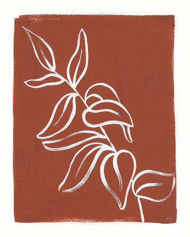 Porch Plant II Black Ornate Wood Framed Art Print with Double Matting by Marshall, Laura