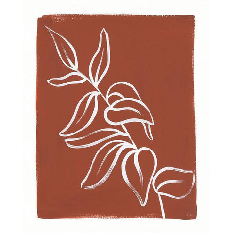 Porch Plant II Black Modern Wood Framed Art Print by Marshall, Laura