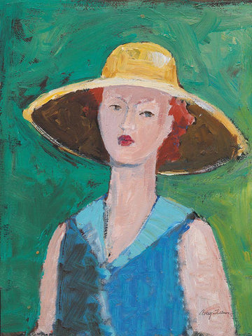 Flea Market Portrait II Black Ornate Wood Framed Art Print with Double Matting by Tillmon, Avery