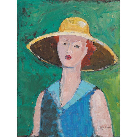 Flea Market Portrait II White Modern Wood Framed Art Print by Tillmon, Avery