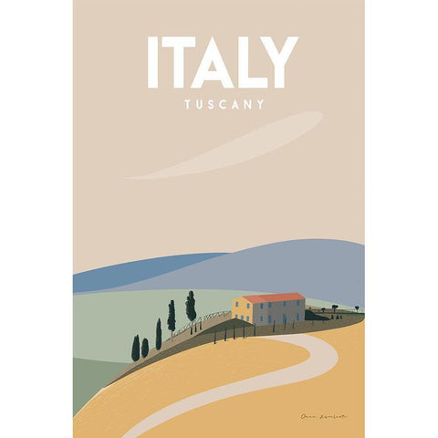 Italy Black Modern Wood Framed Art Print by Escalante, Omar